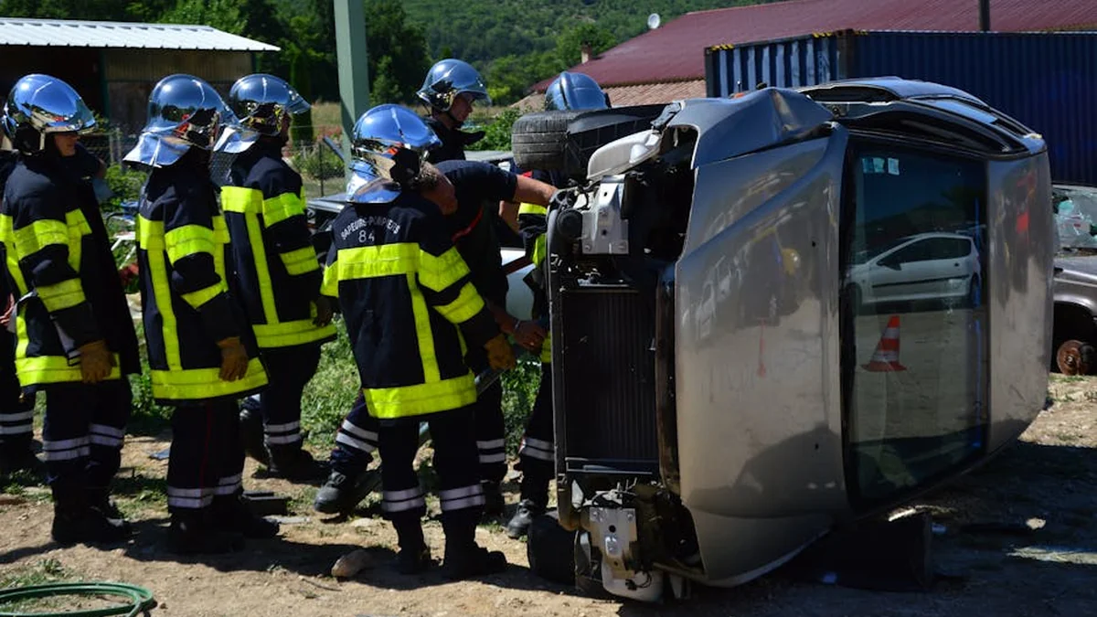 Accident in Carralluk, car ends up overturned