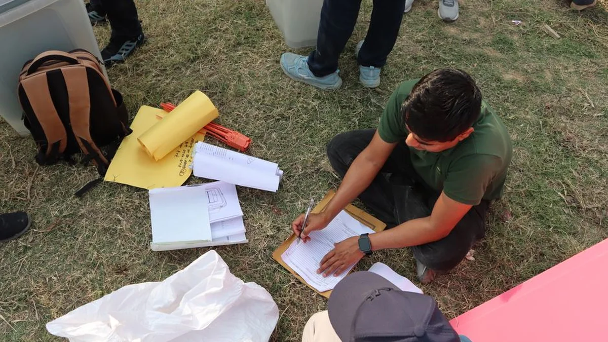 The counting of ballots by mail is concluding