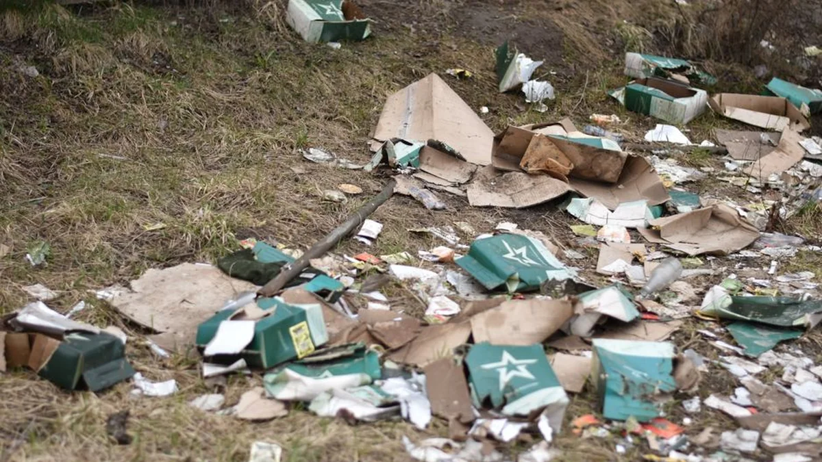300 euro fine for person who threw litter in the meadows of Gjilani’s Malisheva